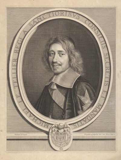 Kansleri Michel IV Le Tellier, n. 1661. tekijältä Robert Nanteuil