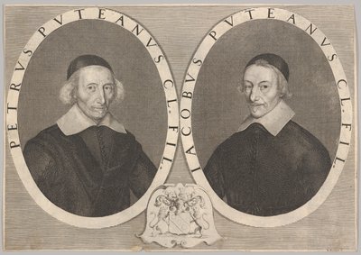 Pierre ja Jacques Dupuyn kaksoismuotokuva, n. 1648-49. tekijältä Robert Nanteuil