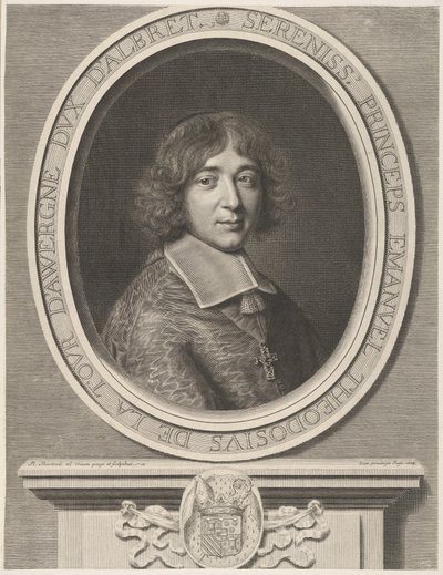 Emmanuel-Théodose de La Tour dAuvergne, Bouillonin kardinaali, 1668. tekijältä Robert Nanteuil