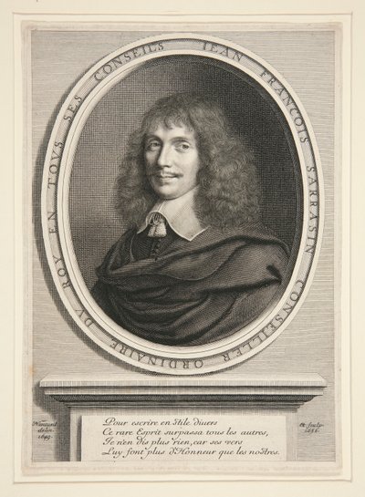 Jean-François Sarrasin, Kirjeiden mies tekijältä Robert Nanteuil