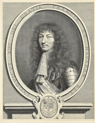 Ludvig XIV, Ranskan kuningas 1638-1715, 1664 tekijältä Robert Nanteuil