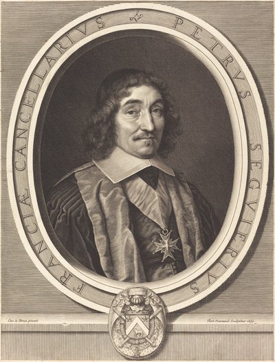 Kansleri Pierre Seguier tekijältä Robert Nanteuil after Charles Le Brun