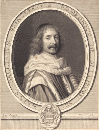 Pompone II de Bellievre tekijältä Robert Nanteuil after Charles Le Brun