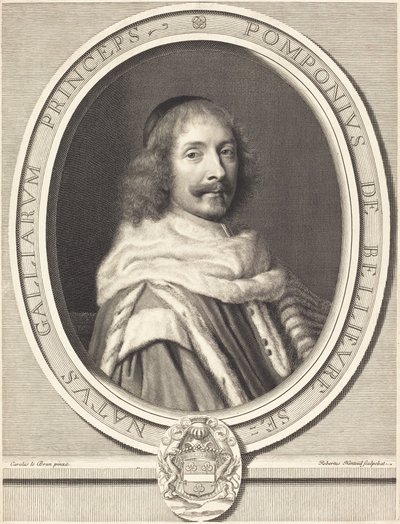 Pomponne de Bellievre tekijältä Robert Nanteuil after Charles Le Brun