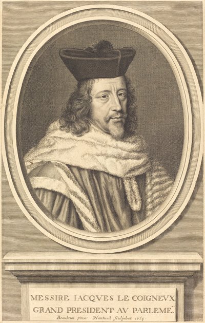 Jacques Le Coigneux tekijältä Robert Nanteuil after Henri Beaubrun