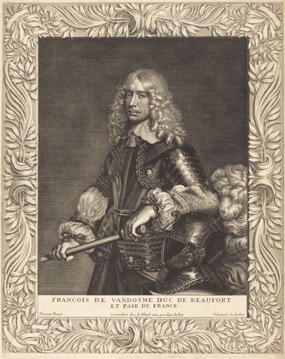Francois, Beaufortin herttua tekijältä Robert Nanteuil after Jean Nocret