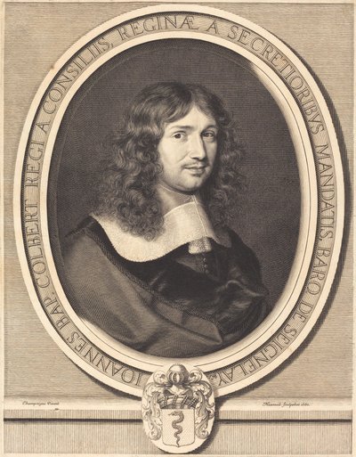 Jean-Baptiste Colbert tekijältä Robert Nanteuil after Philippe de Champaigne