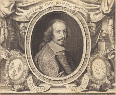 Kardinaali Jules Mazarin tekijältä Robert Nanteuil after Pierre Mignard I