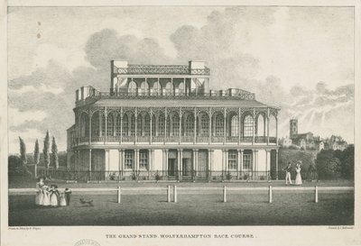 Wolverhampton - Grand Stand kilparadalla: litografia, nd [1800-luvun puoliväli] tekijältä Robert Noyes