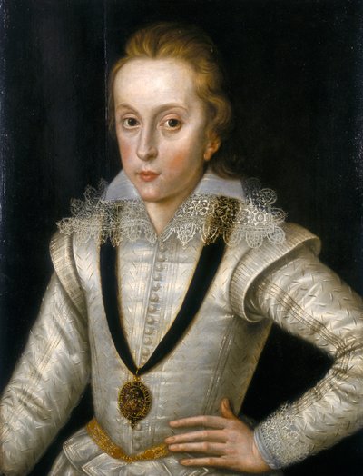 "Muotokuva Henry Frederickistä, Walesin prinssi 1594-1612", c1604 tekijältä Robert Peake I