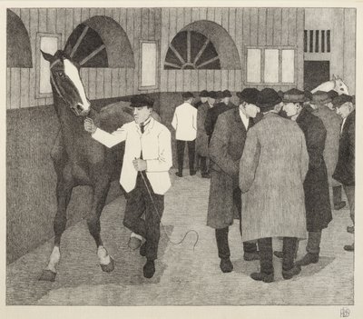 Hevoskauppiaat Barbicanissa, 1921 tekijältä Robert Polhill Bevan