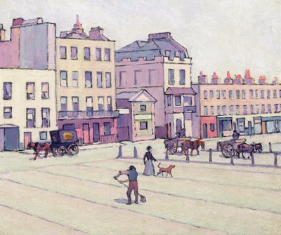 The Weigh House, Cumberland Market, n. 1914 (öljy kankaalle) tekijältä Robert Polhill Bevan