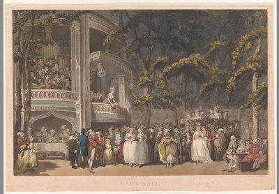 Vauxhall Gardens Lontoossa Vauxhall (otsikko esineessä) tekijältä Robert Pollard (I)