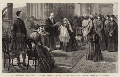 Battenbergin prinssin ja prinsessa Henryn tyttären ristiäiset Balmoralissa tekijältä Robert Pritchett