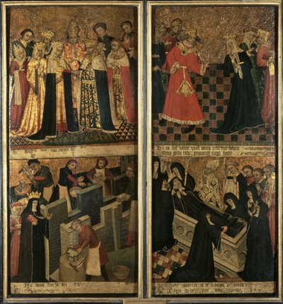 St.Etheldreda, Elyn luostari, n. 1455 (öljy paneelille) tekijältä Robert Pygot