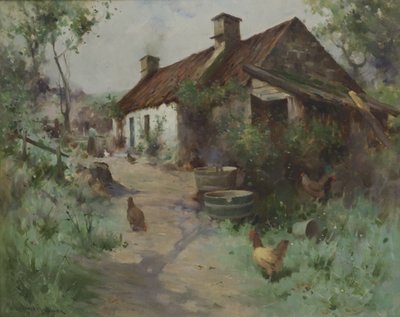 Molemmat siipikarjan kanssa (öljy kankaalle) tekijältä Robert Russell MacNee