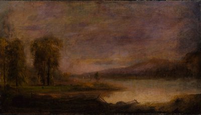 Maisema järven kanssa tekijältä Robert S. Duncanson