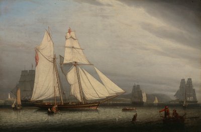 Satamakohtaus, 1842. tekijältä Robert Salmon