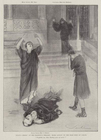 Julius Caesar, Hänen Majesteettinsa teatterissa, Mark Antony Caesarin ruumiissa tekijältä Robert Sauber