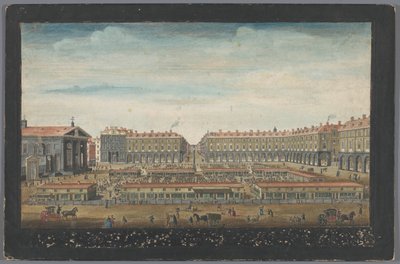 Näkymä Covent Garden Marketille Lontoossa Näkymä Covent Gardeniin Lontooseen (otsikko esineessä) Lontoo (sarjan nimi) tekijältä Robert Sayer