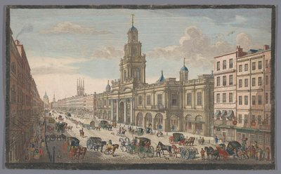 Näkymä Lontoon Royal Exchangesta Näkymä Royal Exchange Londoniin (otsikko esineessä) Lontoo (sarjan nimi) tekijältä Robert Sayer