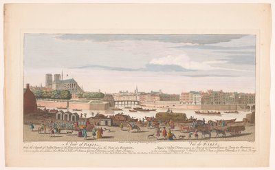 Näkymä Pariisin kaupunkiin Quai de Miramionilta nähtynä Näkymä Pariisiin, Nostre Damen kirkosta Pont de la Tournelleen, otettu Quai de Miramionilta (...) (otsikko esineessä) Paris (sarjan nimi) tekijältä Robert Sayer