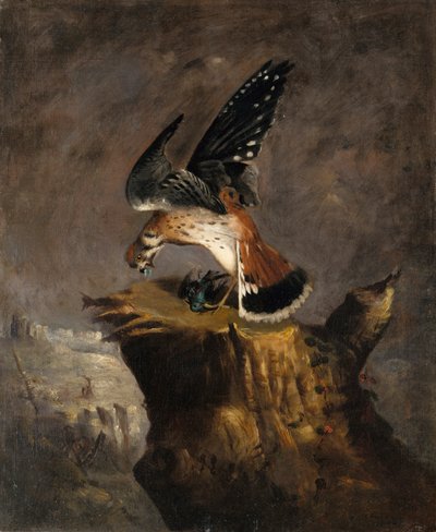 Korppikotka ja sen saalis, 1844. tekijältä Robert Seldon Duncanson