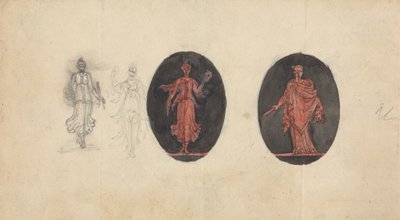 Desenhos alegóricos para medalhas finlandesas tekijältä Robert Smirke