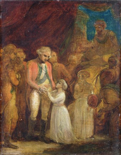 Mysoren sulttaani Tipu Sahibin kaksi poikaa, jotka luovutetaan panttivankeiksi kenraali Cornwalliksille (1738-1805), n. 1792 (öljy kankaalle) tekijältä Robert Smirke