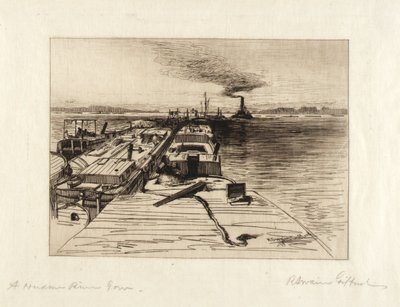 Hudson-joen hinaaja tekijältä Robert Swain Gifford