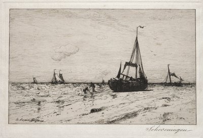 Scheveningen (etsaus) tekijältä Robert Swain Gifford