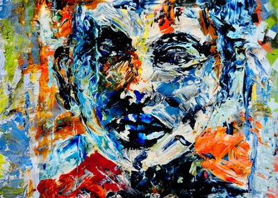 Eläväinen abstrakti muotokuva tekijältä Robert Thirtle