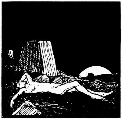 Piirustus Jobin kirjaan, 1913. tekijältä Robert Traill Rose