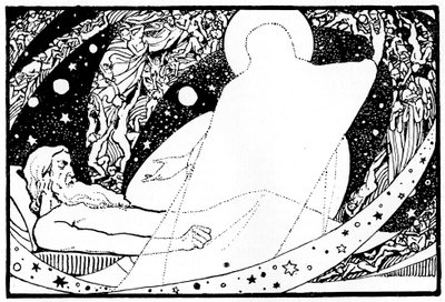 Piirustus Jobin kirjaan, 1913. tekijältä Robert Traill Rose