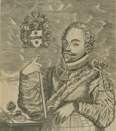 Sir Francis Draken muotokuva, 1628. tekijältä Robert Vaughan