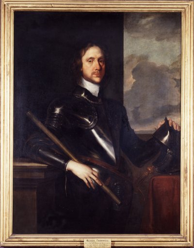 Oliver Cromwell, n. 1646-49 (öljy kankaalle) tekijältä Robert Walker