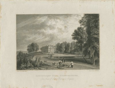 Biddulph - Knypersley Hall [uusi]: teräskaiverrus ja [?1800-luku] tekijältä Robert Wallis