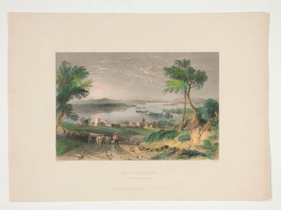 Center Harbour, Lake Winnipesaukee, kuvitus Nathaniel Parker Willisille tekijältä Robert Wallis