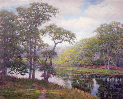 Peacedale, Rhode Island (öljy kankaalle) tekijältä Robert Ward van Boskerck