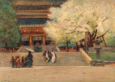 Nikkon temppeli, Japani, vuodelta 1908 tekijältä Robert Weir Allan
