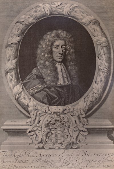 Anthony Ashley Cooper, 1. Earl of Shaftesbury, Englannin valtiomies, c1680 1894 tekijältä Robert White