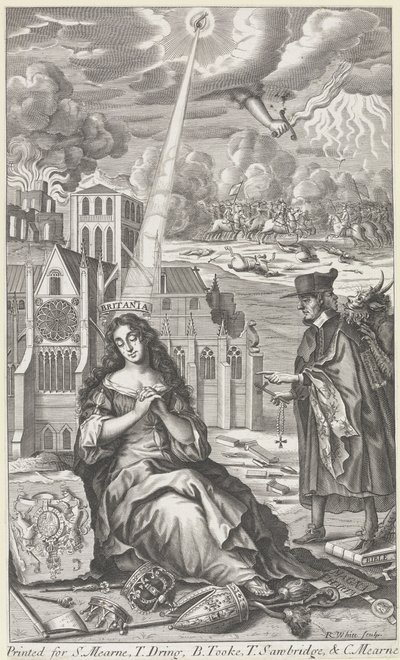 Britannia itkee maan valtion puolesta, 1682 tekijältä Robert White