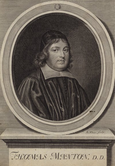 Thomas Manton, englantilainen puritaaninen pappi (kaiverrus) tekijältä Robert White