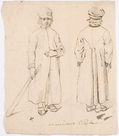 Winåkerilaispoika kansanpuvussa tekijältä Robert Wilhelm Ekman
