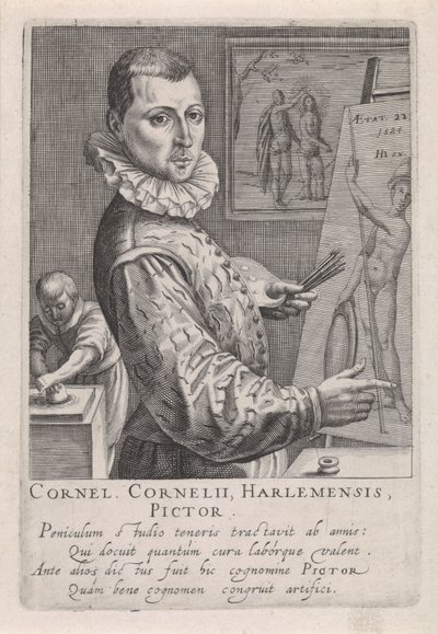 Cornelis Corneliszin muotokuva. Haarlemista tekijältä Robert Willemsz de Baudous