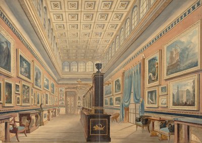 Flanderin kuvagalleria, Thomas Hopen kartano, Duchess Street, Portland Place, 1830-51. tekijältä Robert William Billings