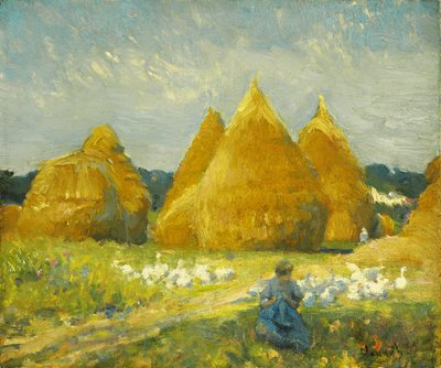 Hanhia keräämässä tekijältä Robert William Vonnoh