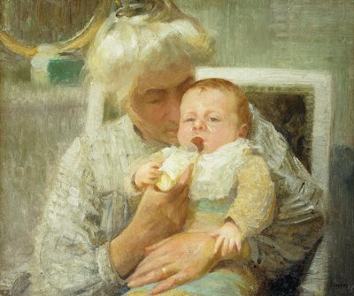 Vauvan pullo tekijältä Robert William Vonnoh