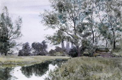Lesser Stourin varrella, Itä-Kent (akvarelli) tekijältä Robert Winchester Fraser