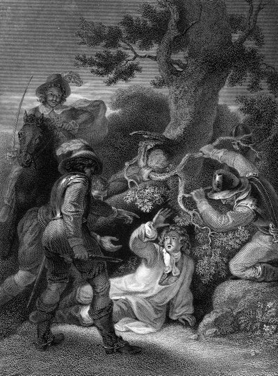 Monmouthin herttua otettu Sedgemoorin taistelun jälkeen tekijältä Robert after Smirke